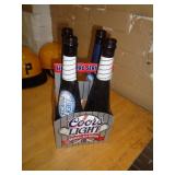 COORS LIGHT BAT BOTTLES - 4 BOTTLES