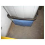 TOTE W LID / BLUE & BLACK / LW