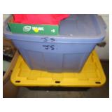 TOTE W LID / BLUE / LW