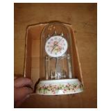 GLASS GLOBE ANNIV QUARTZ CLOCK