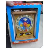 FISCHER PRICE LEARNING CLOCK / ORIG BOX