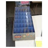 OLD METAL ZIPPER DISPLAY 25" T X 12" W