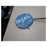 CAST IRON & METAL RAILROAD SIGN / UT