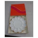 ANCHOR HOCKING EGG PLATE / ORIG BOX