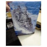 12"X18" CANVAS - WAR SHIP