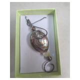 STERLING SILVER 17" ABALONE NECKLACE