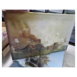 15"X24" IRON CLAD BATTLE ON CANVAS