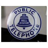 METAL BELL SYSTEM SIGN 12" ACROSS