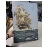 15" X 24" SHIP ON CANVAS