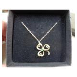 STERLING SILVER SHAMROCK NECKLACE