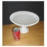 FENTON HOBNAIL CAKE PLATE
