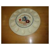 CERAMIC EGG PLATE