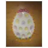 CERAMIC EGG PLATE
