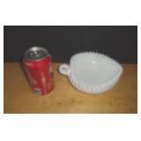FENTON HOBNAIL HEART SHAPED SERVER