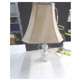 1982 JOE ZIMMERMAN ART GLASS LAMP