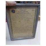 1921 INDIANA TITLE FOR 1917 FORD CAR