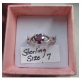 STERLING SILVER RING SZ 7