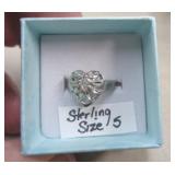 STERLING SILVER RING SZ 5