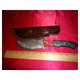 DAMASCUS STYLE HUNTING KNIFE