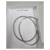 STERLING SILVER 19.5" NECKLACE