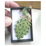 PEACOCK BROOCH