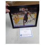 8X10 SIGNED W COA -LEBRON JAMES & KOBE BRYANT