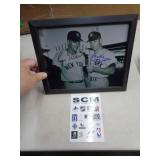 8X10 SIGNED W COA - MICKEY MANTLE & ROGER MARIS
