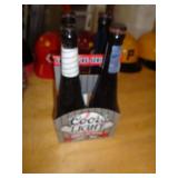 COORS LIGHT BAT BOTTLES - 4 BOTTLES