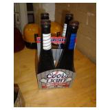 COORS LIGHT BAT BOTTLES - 4 BOTTLES