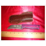 DAMASCUS STYLE HAWK BILL KNIFE