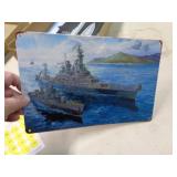 8"X12" METAL SIGN - WAR SHIP