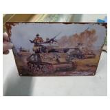 8"X12" METAL SIGN - TANK