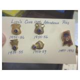 LIONS CLUB ATTENDANCE PINS