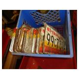 CRATE OF ALL 1981 LICENSE PLATES  / UT