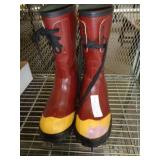 STEEL TOE BOOTS SZ 8
