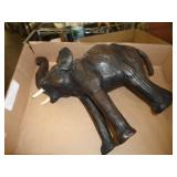 LEATHER ELEPHANT FIGURE