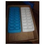 4 PLASTIC ICE TRAYS