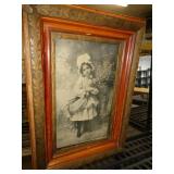 OLD FRAMED PRINT 20" X 27" / LW