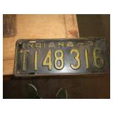1937 LICENSE PLATE