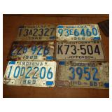 1968 LICENSE PLATES