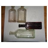 EMBOSSED VINTAGE BOTTLES