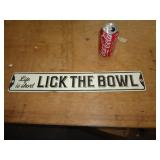 METAL SIGN / LICK