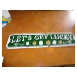 METAL SIGN / GET LUCKY