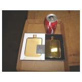 14KT GOLD PLATED FLASK