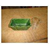 MCCOY PLANTER & OLD MEASURING GLASS CUP