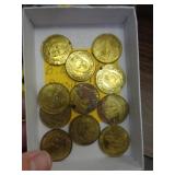 SHELL BRASS BILL CLINTON TOKENS