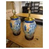 2 - MATCHING CIVIL WAR THEME LAMPS