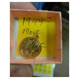 1944 MERCURY DIME PENDANT