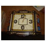 OLD STYLE ADV. BAR CLOCK / LIGHTS UP