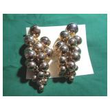 VINTAGE ART DECO GRAPE BUNCH EARRINGS